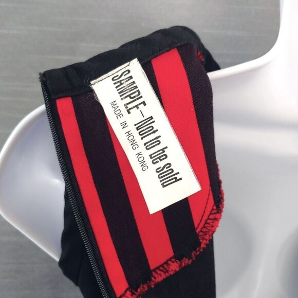 Emily The Strange Rare Vintage Y2K Black & Red Goth Dress Sample Medium Large - Picture 2 of 14